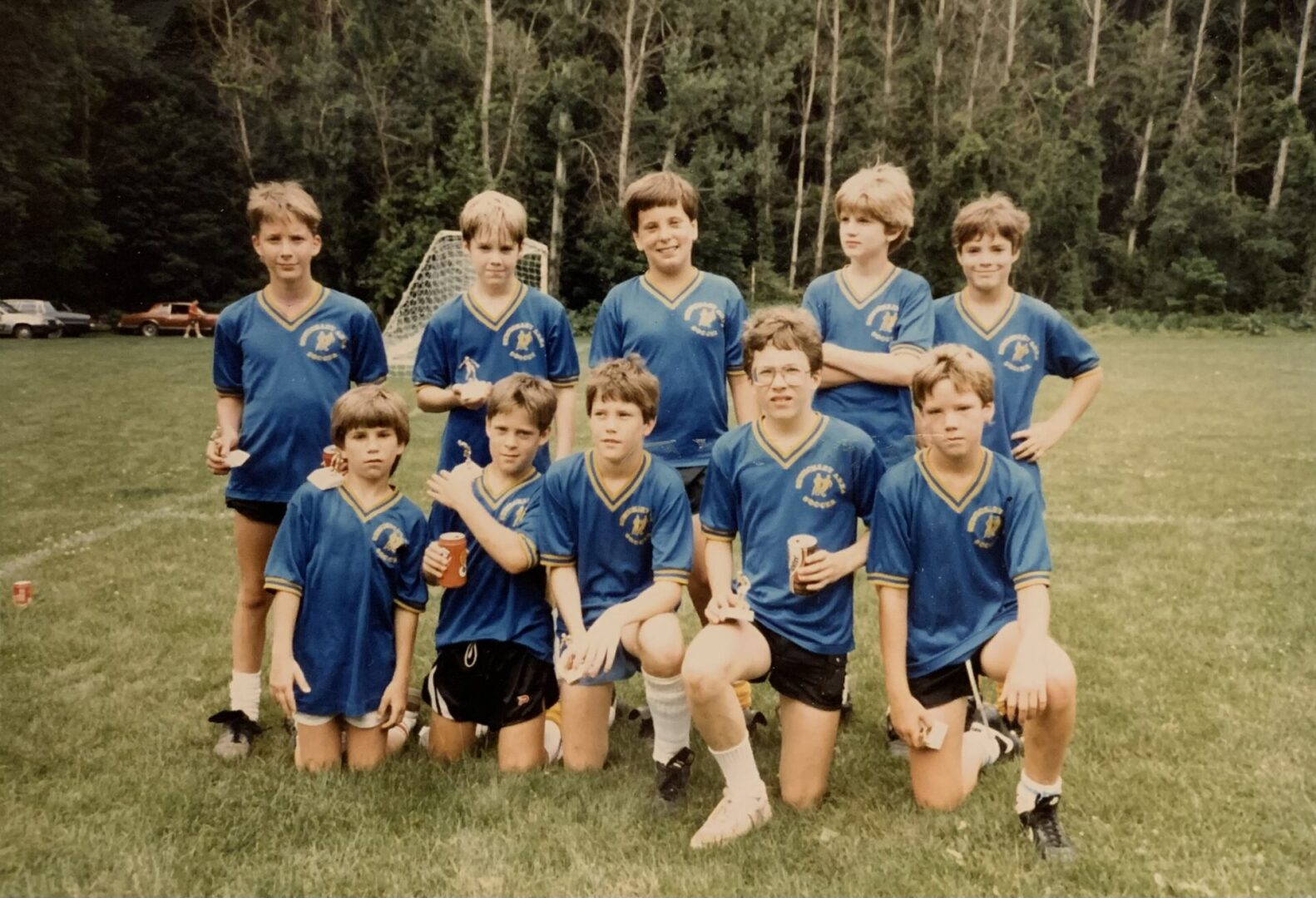 Image of 1985 soccer team posing