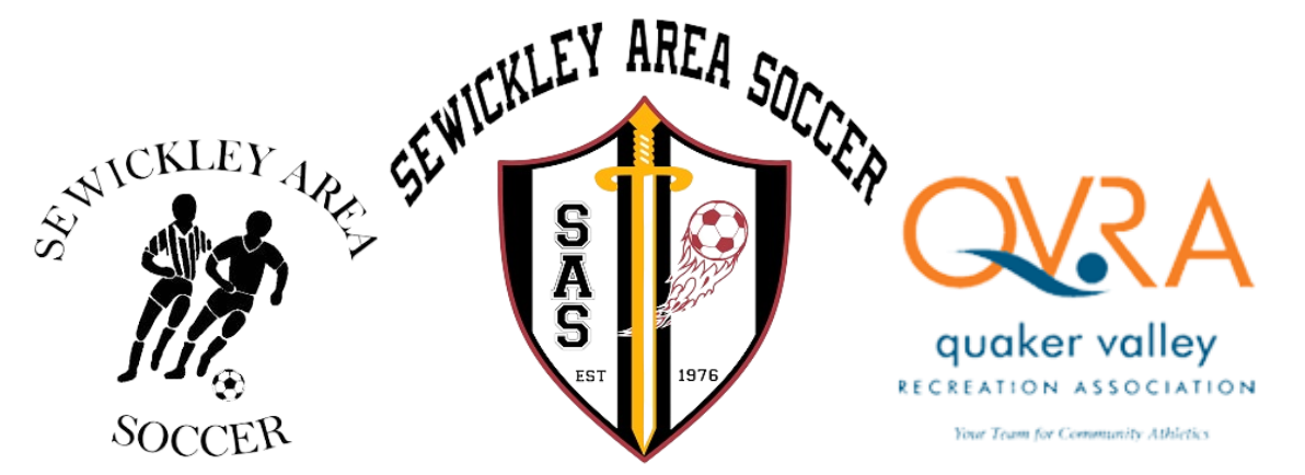 three logos - sewickley area soccer and QVRA